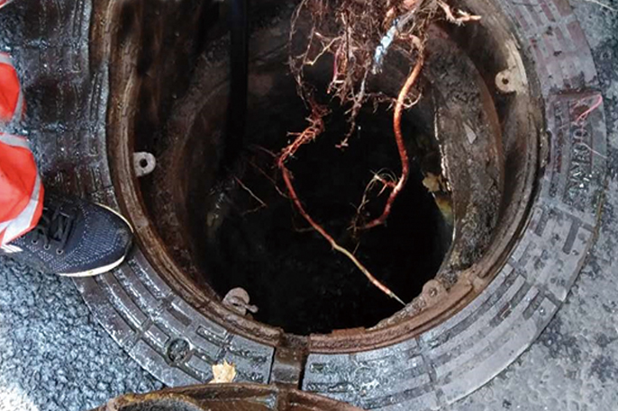 提蒙乡管道预处理